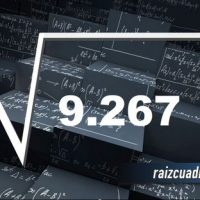 Resultado de la raíz cuadrada de 9267