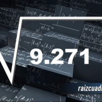¿Cuál es el resultado de la raíz de 9271?
