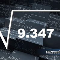 Resultado de la raíz de 9347