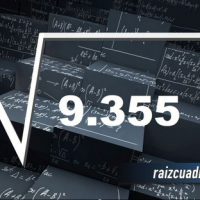 ¿Qué resultado obtenemos al resolver la raíz cuadrada de 9357?