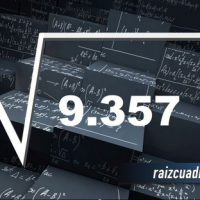 Resultado de la raíz de 9359