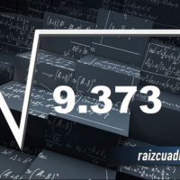 Resultado de la raíz cuadrada de 9375