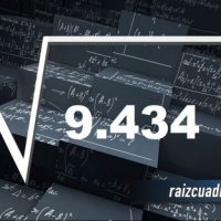 ¿Qué resultado obtenemos al resolver la raíz de 9436?