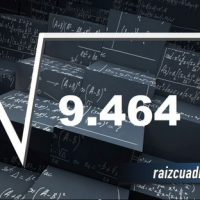 ¿Qué resultado obtenemos al resolver la raíz de 9466?