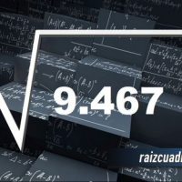 ¿Qué resultado obtenemos al resolver la raíz de 9469?