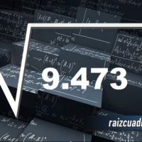 ¿Cuál es el resultado de la raíz de 9475?
