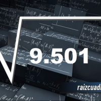 Resultado de la raíz cuadrada de 9503