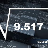 Resultado de la raíz de 9519