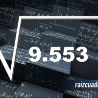 Resultado de la raíz cuadrada de 9555