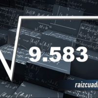 ¿Cuál es la raíz de 9583?