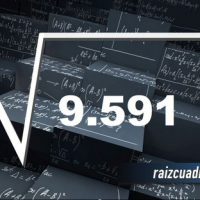 Resultado de la raíz cuadrada de 9591