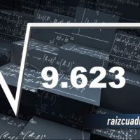 Resultado de la raíz de 9623