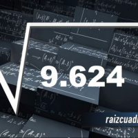 Resultado de la raíz cuadrada de 9624