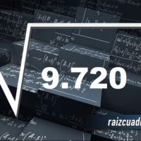 Resultado de la raíz cuadrada de 9720