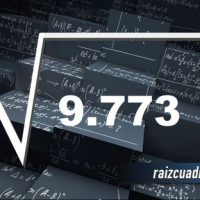 Resultado de la raíz cuadrada de 9773