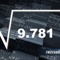 ¿Cuál es la raíz cuadrada de 9781?