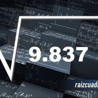¿Cuál es la raíz cuadrada de 9837?