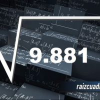 Resultado de la raíz cuadrada de 9881