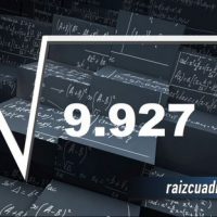 ¿Qué se obtiene al resolver la raíz de 9927?