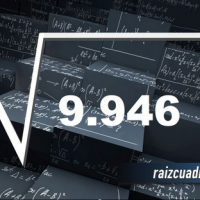 Resultado de la raíz cuadrada de 9946