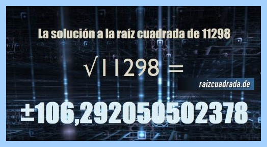 Raiz De 11298 Cual Es La Raiz De 11298